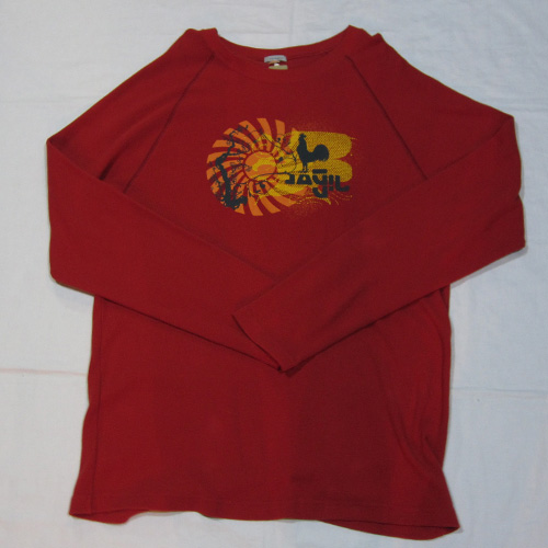 オールドネイビー / サーマル地フロントプリントロングTシャツ