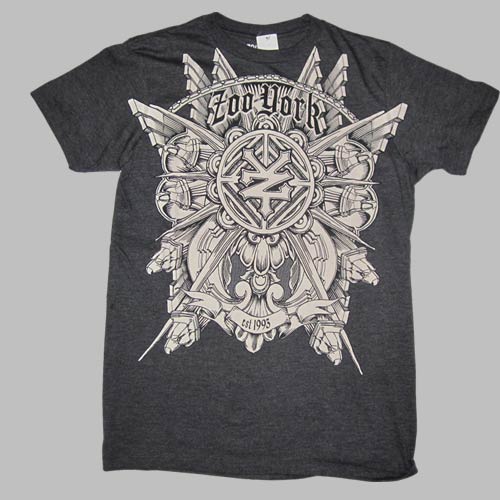 ズーヨーク / フロントプリント半袖Tシャツ