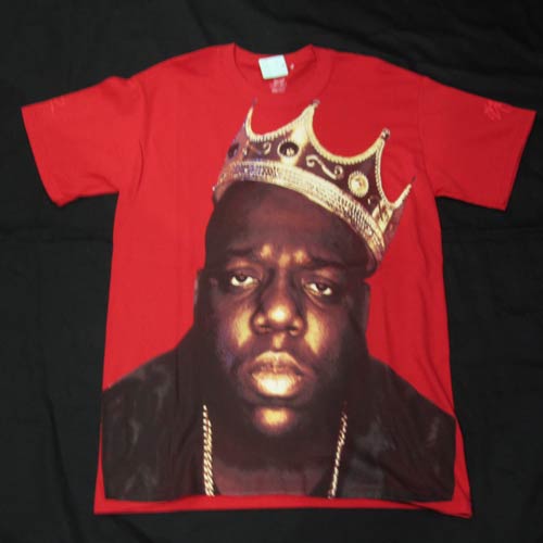 フロントプリント半袖tシャツ the notorious b i g tunnel