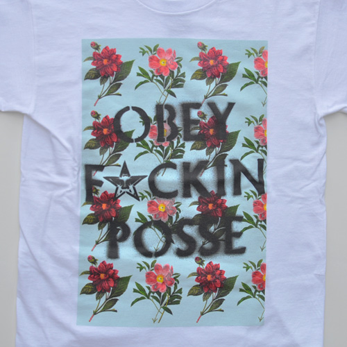OBEY （オベイ） フロントプリント半袖Tシャツ　ホワイト-4
