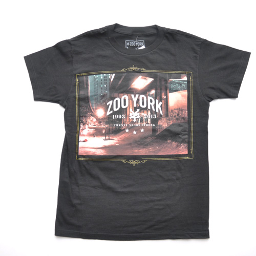 ZOO YORK　（ズーヨーク)　20th Anniversary半袖Tシャツ　ブラック