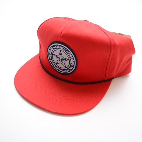 OBEY/オベイ スナップバック　 レッド