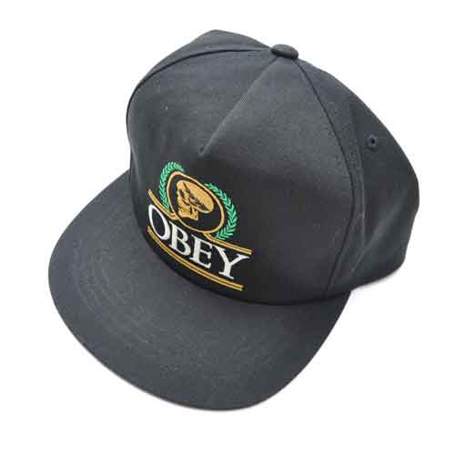 OBEY/オベイ  スナップバック ブラック