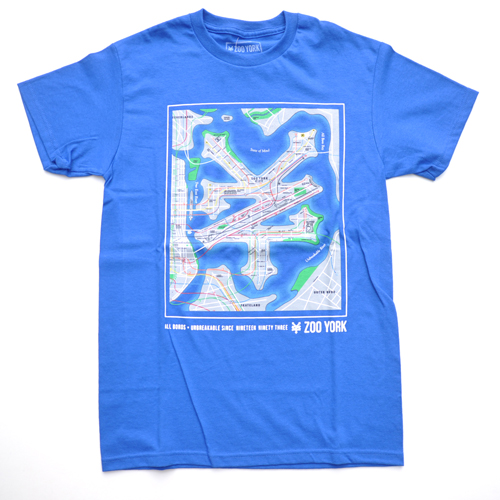 ZOO YORK/ズーヨーク 半袖Tシャツ ブルー