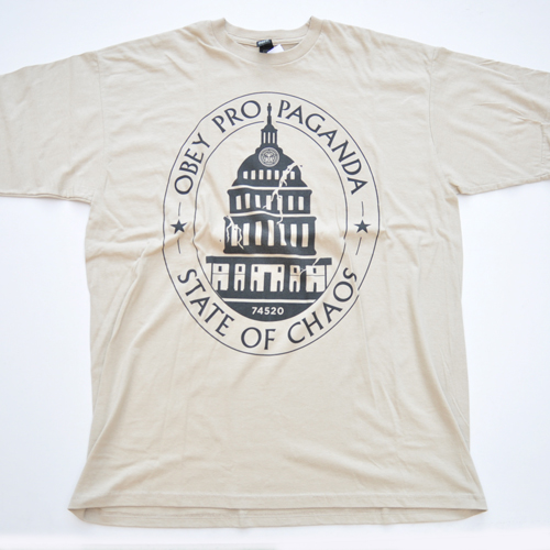 OBEY/オベイ フロントプリント 半袖Tシャツ