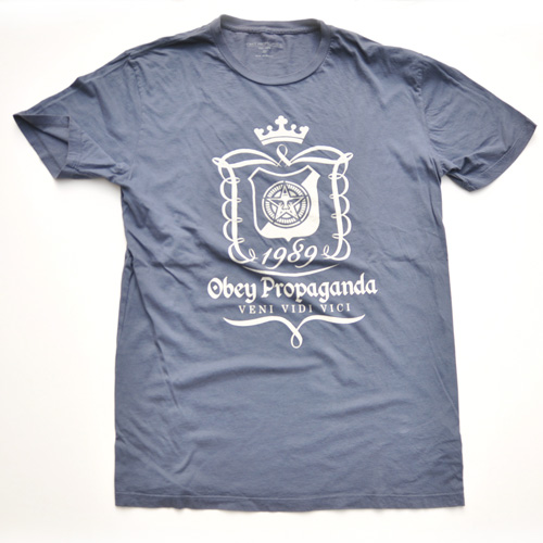 OBEY/オベイ 半袖Tシャツ ネイビー BIG SIZE
