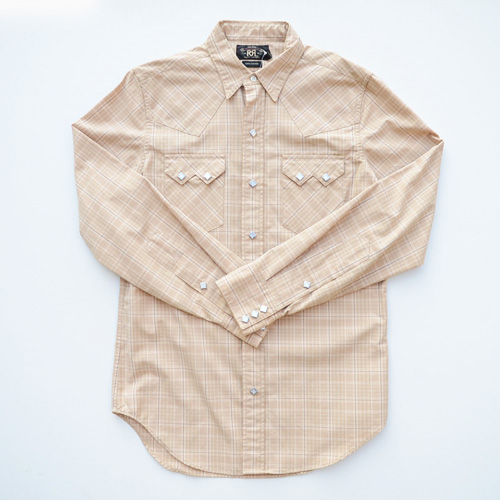 RRL/ダブルアールエル　ウエスタンロングスリーブボタンシャツ