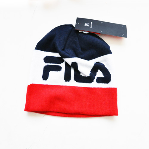 FILA / フィラ トリコロールビッグロゴ　トリコロールビーニー