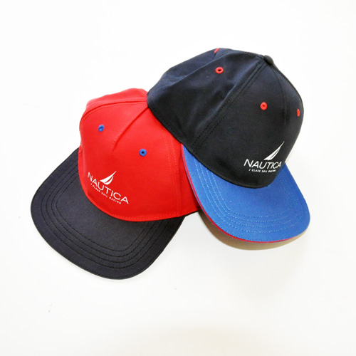 NAUTICA / ノーティカ アイコンロゴ SNAPBACK CAP ネイビー/レッド