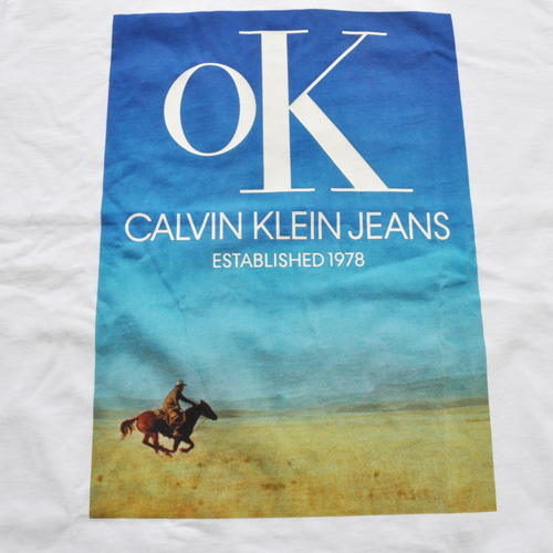 CALVIN KLEIN JEANS/カルバンクラインジーンズ EST 1978 フロントプリントTシャツ-3
