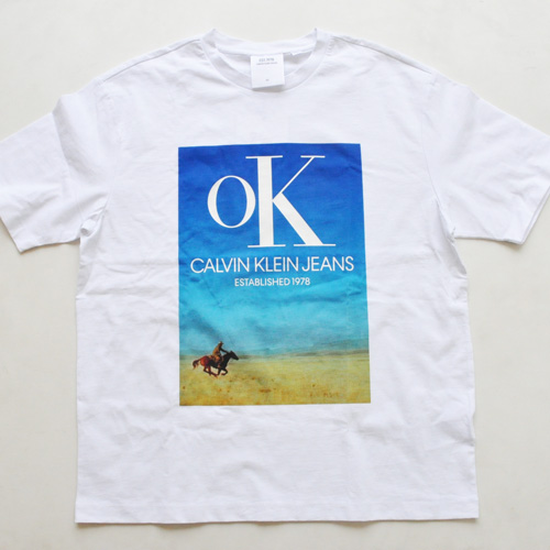 CALVIN KLEIN JEANS/カルバンクラインジーンズ EST 1978 フロントプリントTシャツ