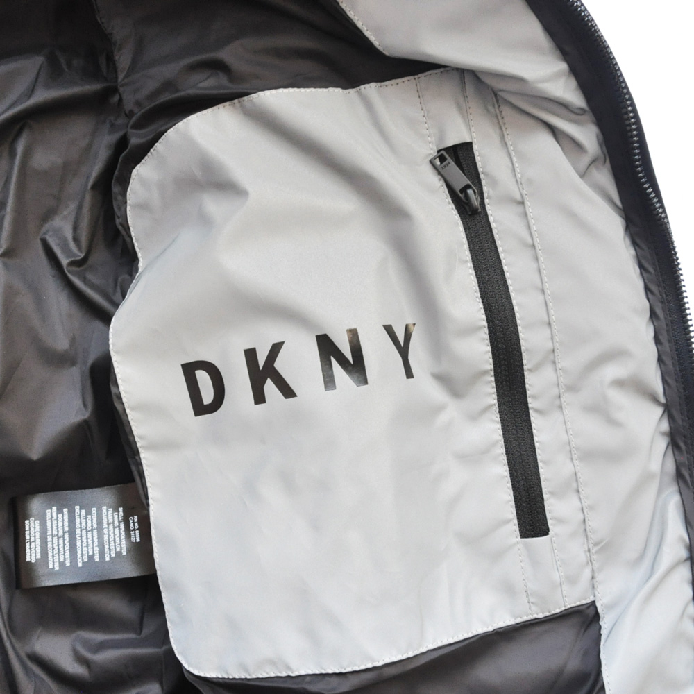 DKNY/ダナキャラン CLASSIC HOODED LOGO キルティングジャケット リフレクター-6