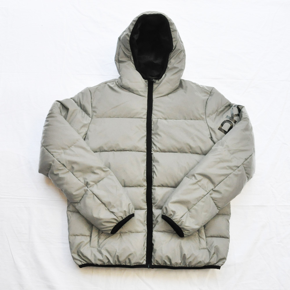 DKNY/ダナキャラン CLASSIC HOODED LOGO キルティングジャケット 