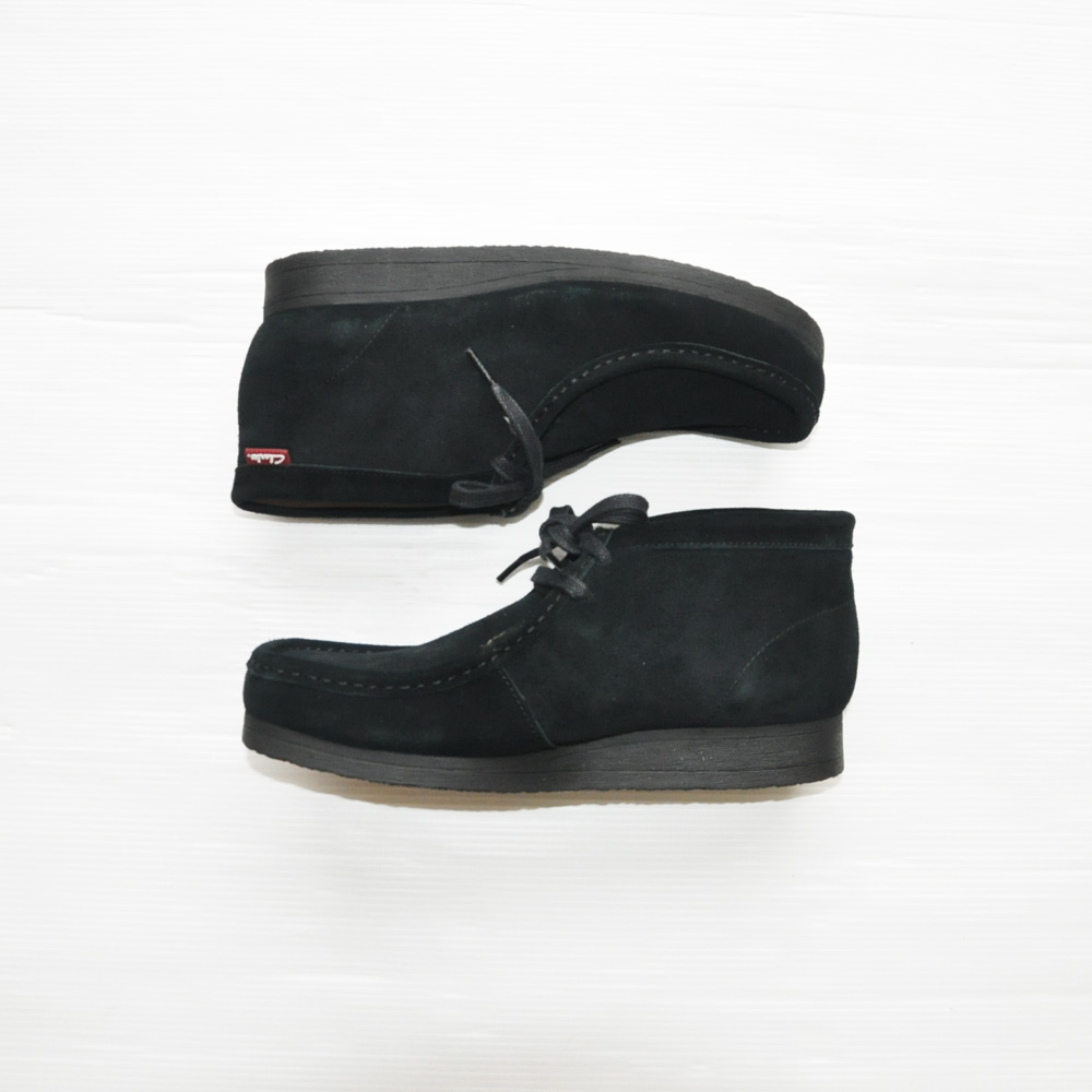 CLARKS ORIGINALS/クラークス WALLABEE BOOT STINS HI BLACK SUEDE