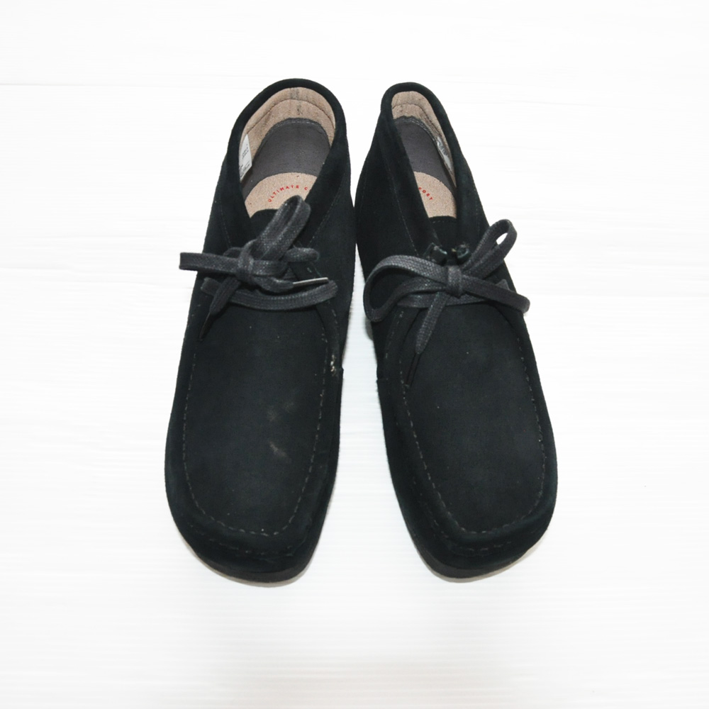 CLARKS ORIGINALS/クラークス WALLABEE BOOT  STINS HI BLACK SUEDE