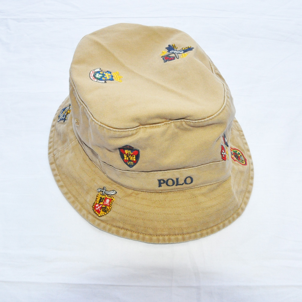 POLO RALPH LAUREN /ポロラルフローレン エンブレム刺繍 バケット 