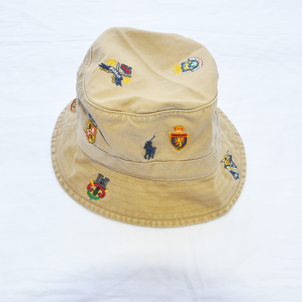 POLO RALPH LAUREN /ポロラルフローレン エンブレム刺繍 バケット 