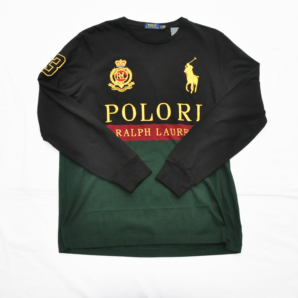 POLO RALPH LAUREN/ポロ ラルフローレン 刺繍プリントロングスリーブT