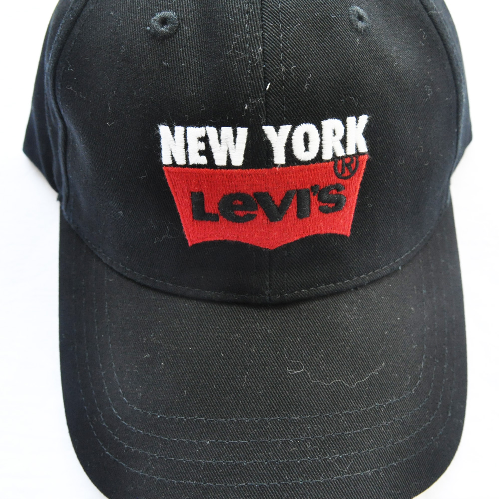 LEVI’S/リーバイス NEW YORK 刺繍 ベースボールキャップ ブラック