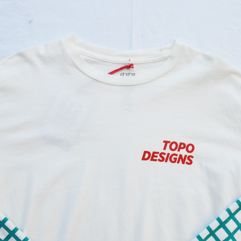 TOPO DESIGNS/トポ・デザイン フロントロゴプリント ロングスリーブTシャツ-3