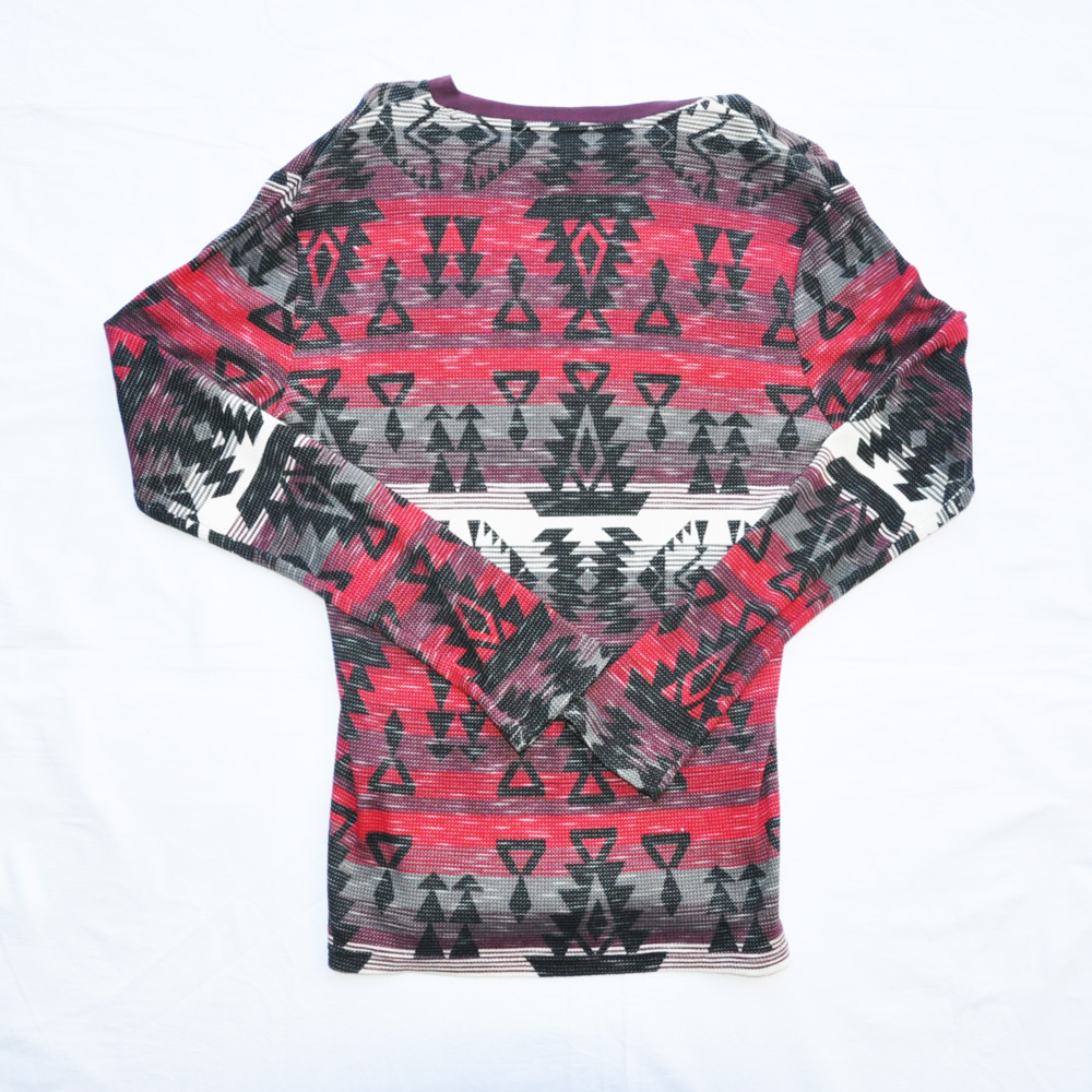 American Rag Cie アメリカンラグシー ネイティブ柄 サーマルロングスリーブtシャツ 海外モデル Tunnel Store 大阪 アメリカ村のストリートスタイルのセレクトショップ