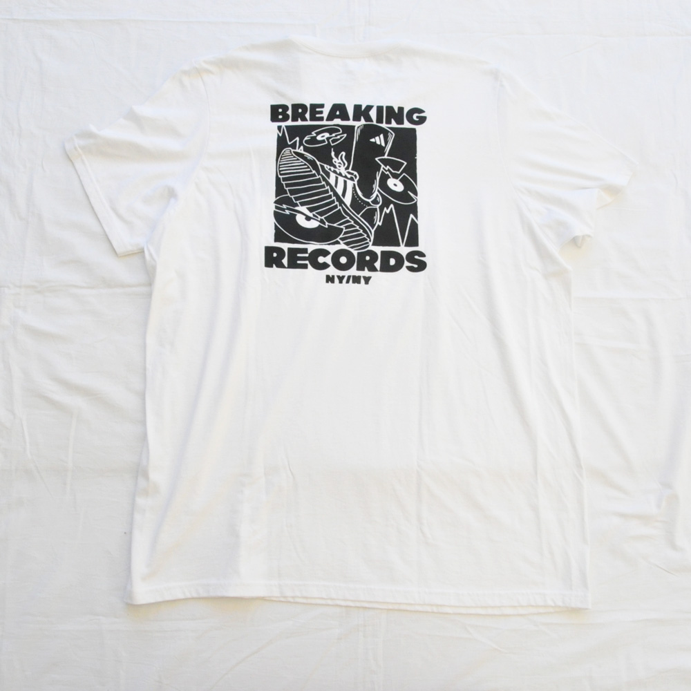 ADIDAS/アディダス NY BREAKING RECORDS 半袖Tシャツ BIG SIZE NYC限定モデル