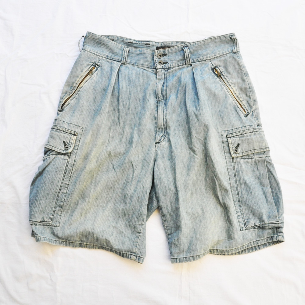 RRL/ダブルアールエル カーゴデニムショーツ USED