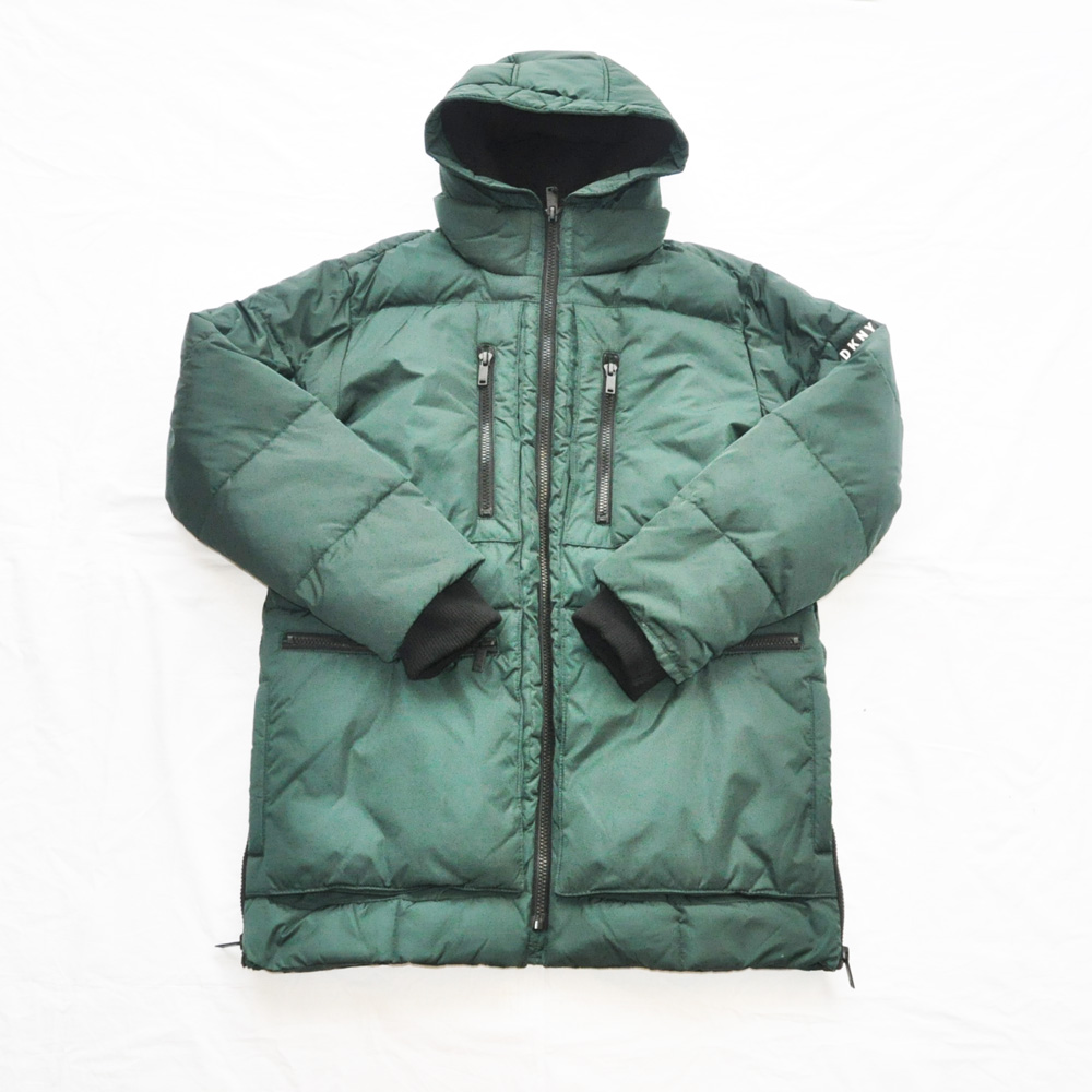 DKNY/ダナキャラン CLASSIC HOODED LOGO キルティングジャケット 