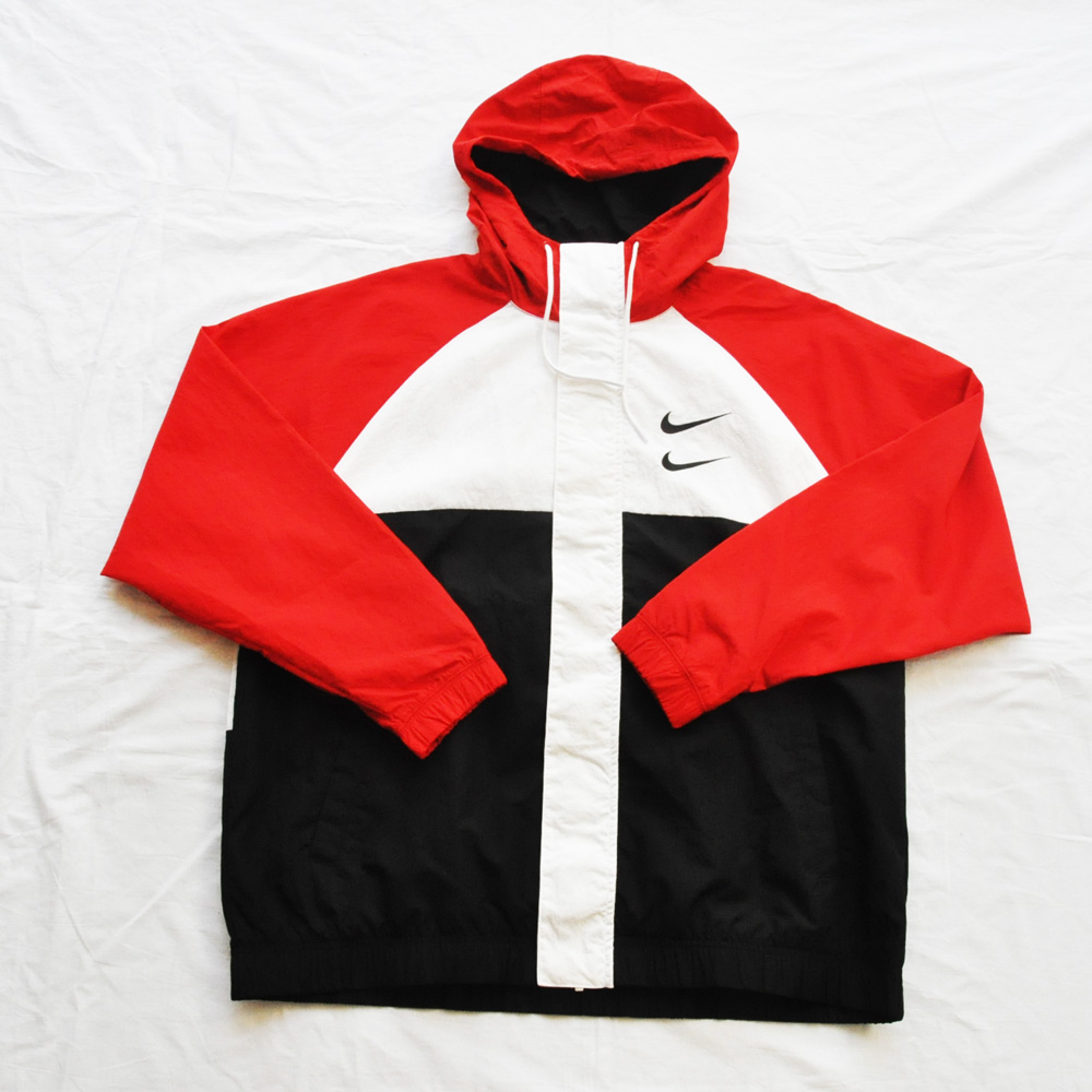 NIKE/ナイキ NIKE SPORTS WEAR WOVEN FULL ZIP HOODED JACKET RED