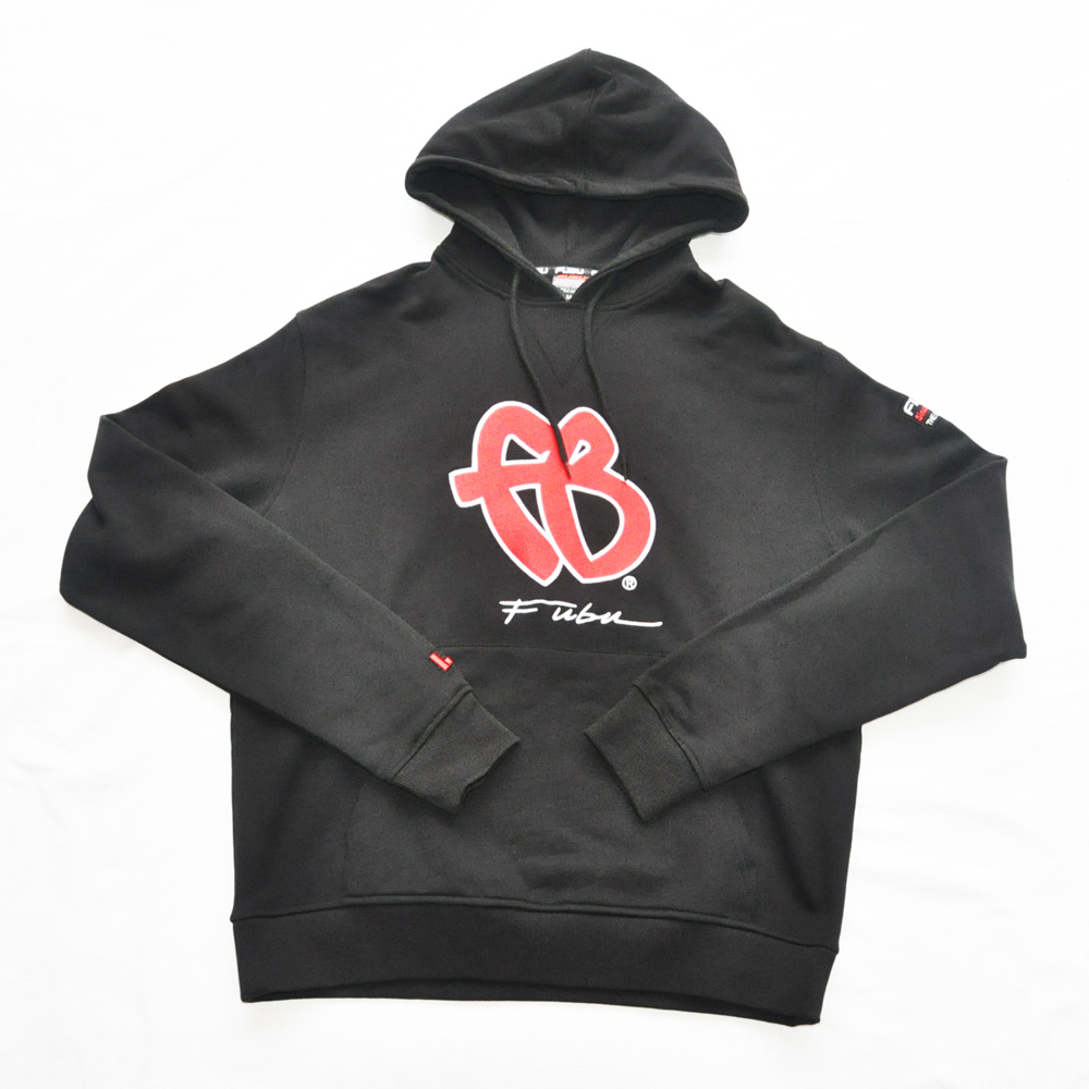 FUBU/フーブ LOGO SWEAT HOODIE BLACK DEAD STOCK