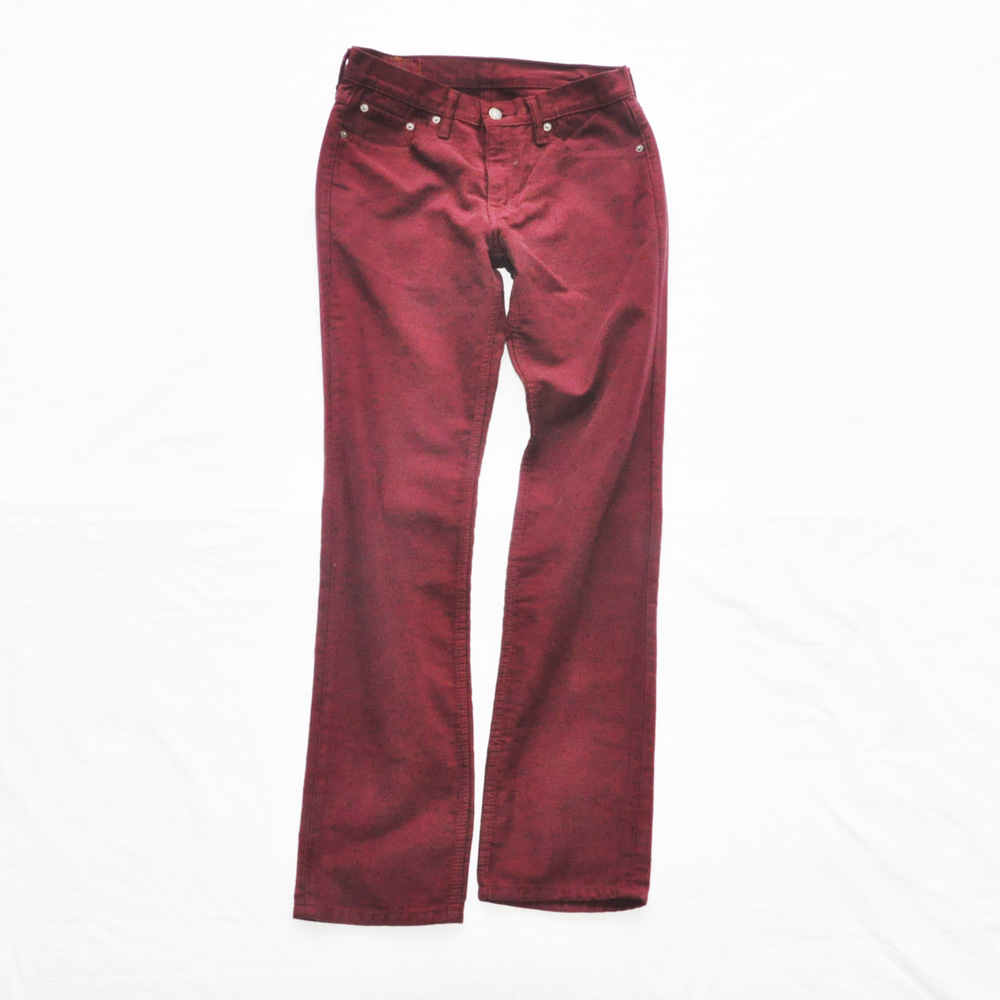 LEVI’S /リーバイス 511 SLIM FIT COLOR DENIM BURGUNDY W30×L32