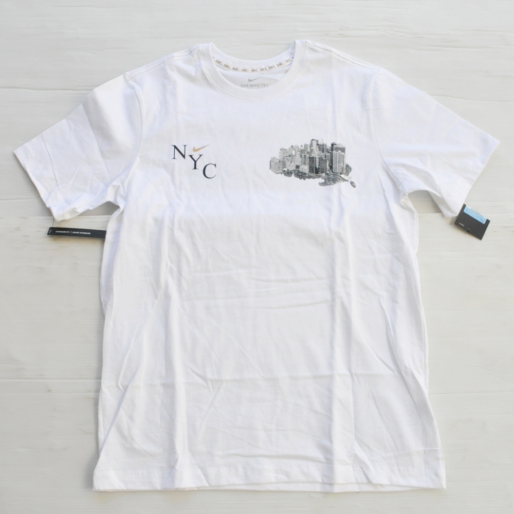 NIKE/ナイキ NIKE SPORTS WEAR 5 BOROUGH NY CITY T-SHIRT WHITE NYC LIMITED M～XL