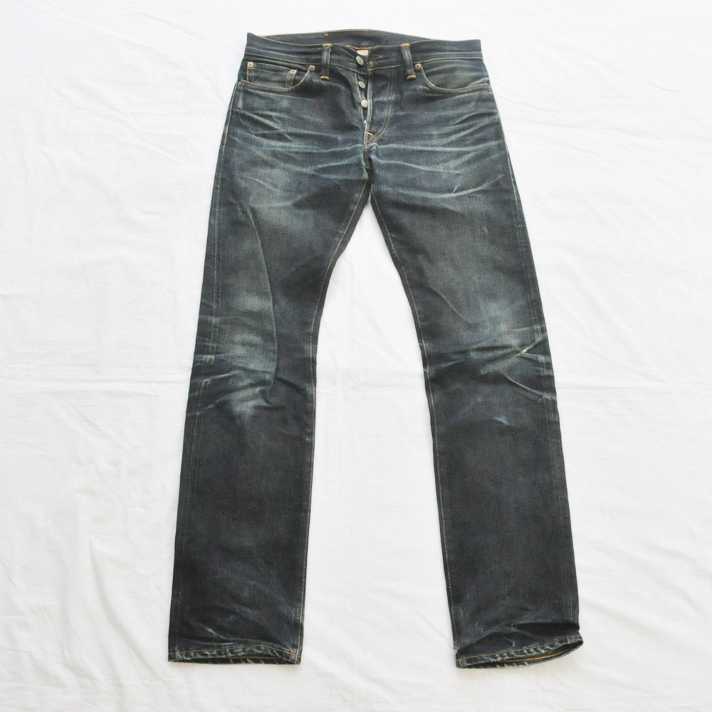 RRL/ダブルアールエル LOW STRAIGHT DENIM PANTS JAPAN WOVEN SELVEDGE DENIM USED