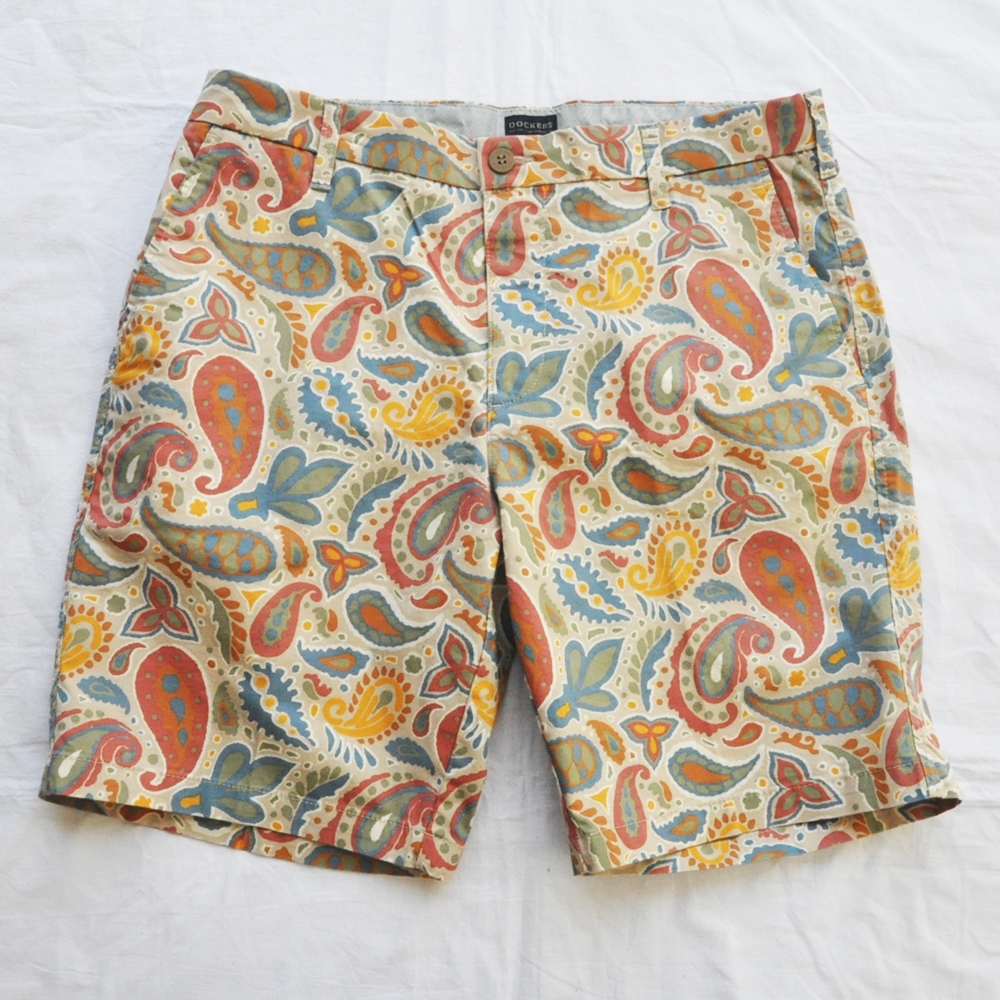 DOKERS/ドッカーズ PAISLEY PATTERN SUPREME FLEX ULTIMATE SHORTS