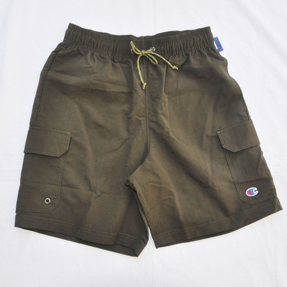 CHAMPION/チャンピオン AUTHENTIC 5POCKET CARGO NYLON SHORTS OLIVE GREEN S ~XXL