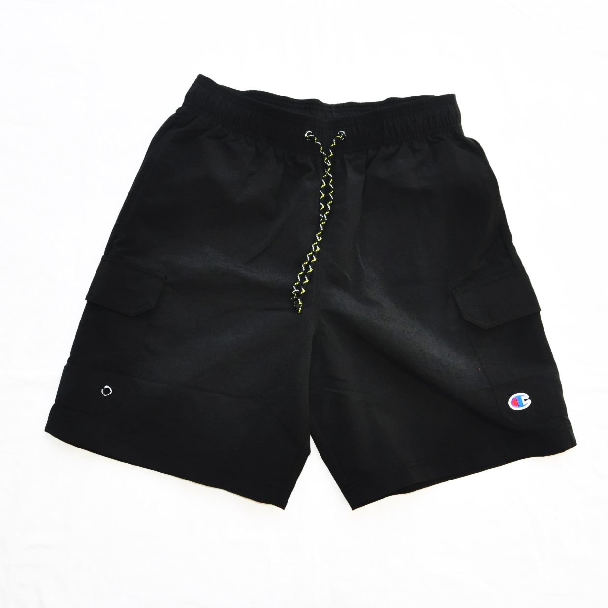 CHAMPION/チャンピオン AUTHENTIC 5POCKET CARGO NYLON SHORT BLACK S,XXL