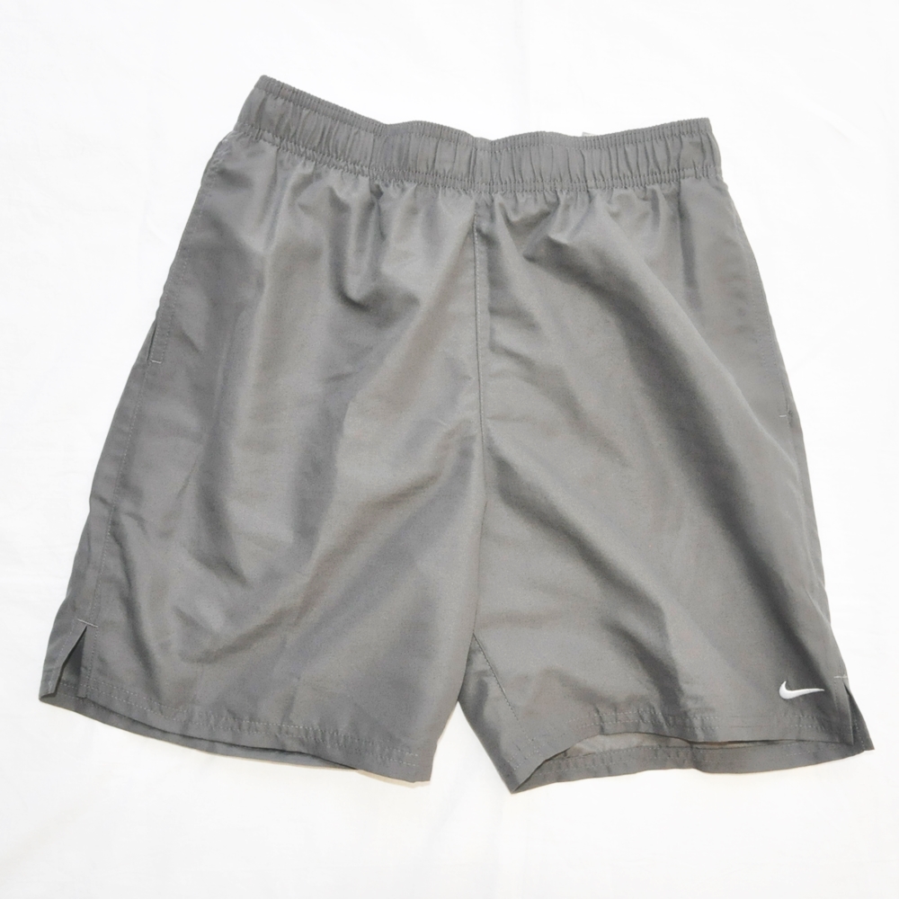 NIKE/ナイキ ONE POINT SWOOSH LOGO SOLID SWIM SHORTS GRAY S,L,XL