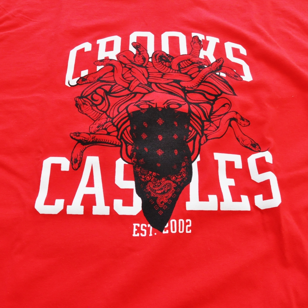 CROOKS＆CASTLES/クルックスアンドキャッスル MEDUSA GANG T-SHIRT RED