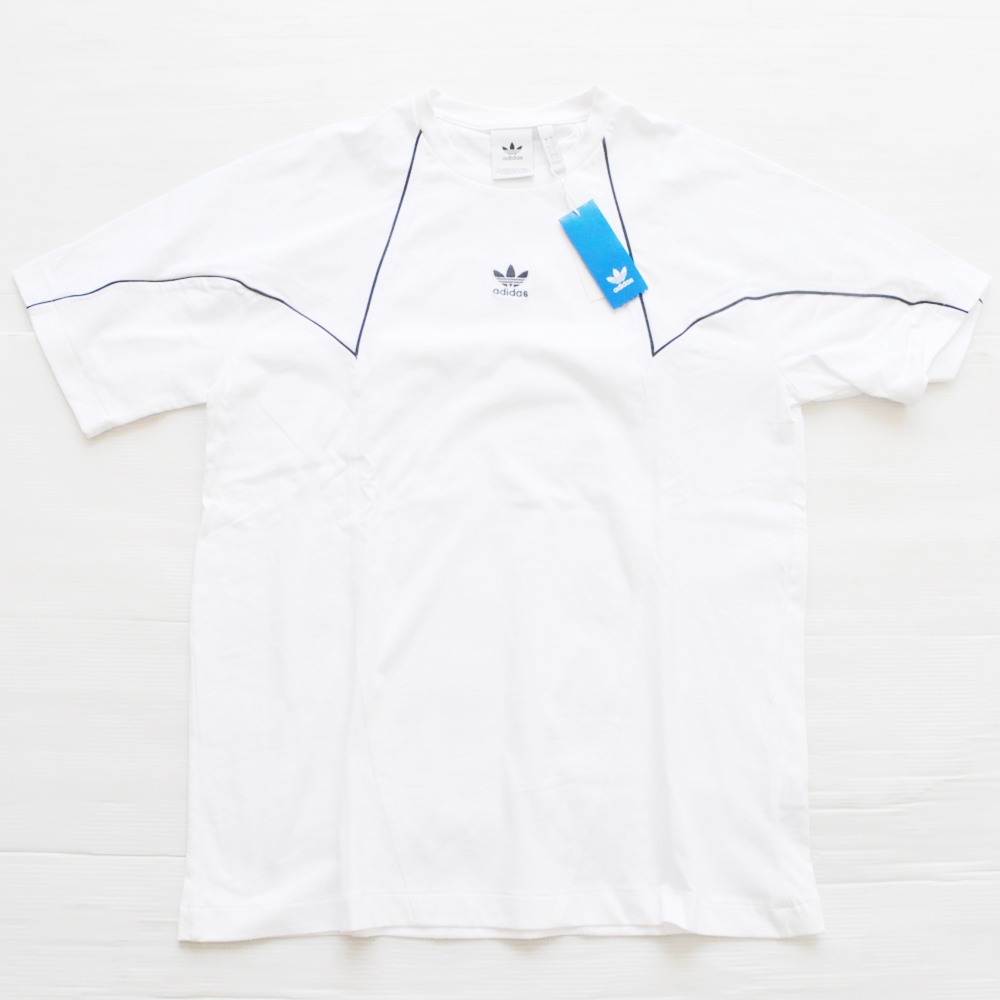 ADIDAS/アディダス BIG TREFOIL BLOCK ONE POINT LOGO T-SHIRT WHITE