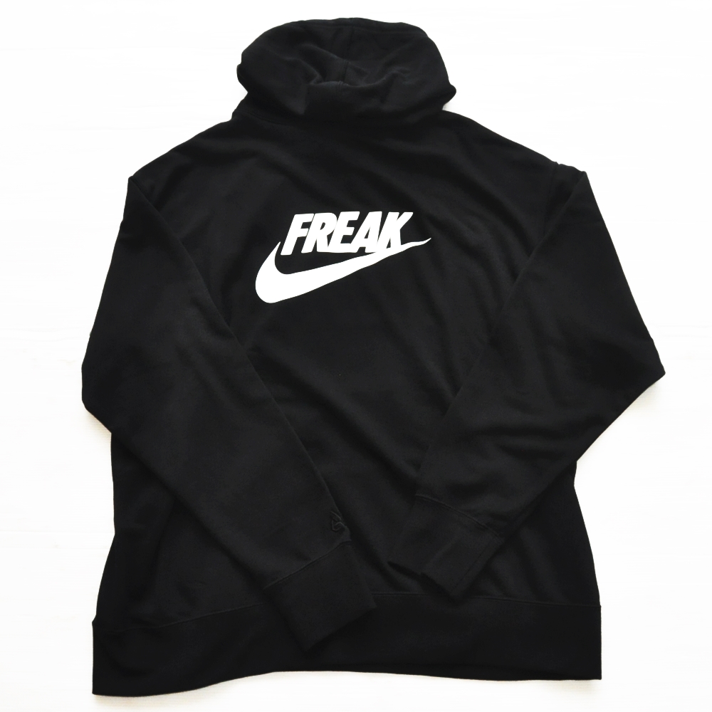 NIKE/ナイキ GIANNIS FREAK LOGO PULL OVER SWEAT HOODIE BLACK BIG SIZE