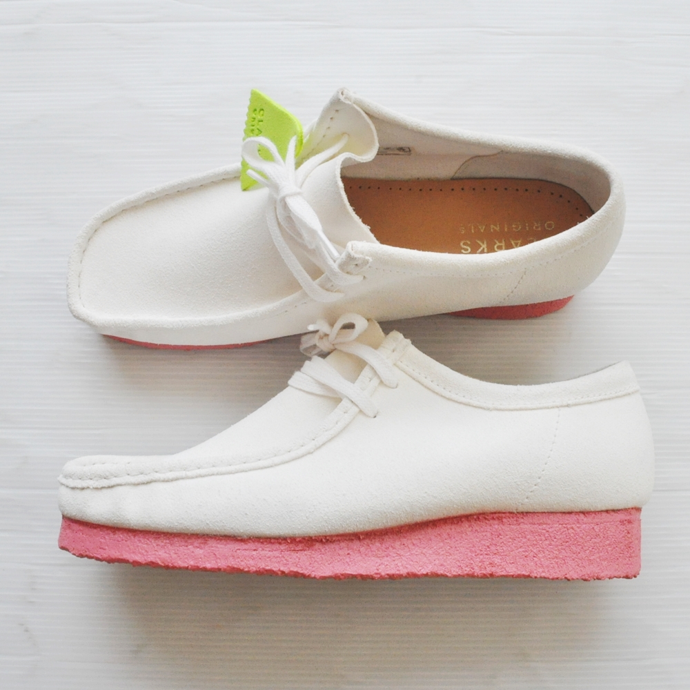 CLARKS ORIGINALS / クラークス WALLABEE BRIGHT WHITE