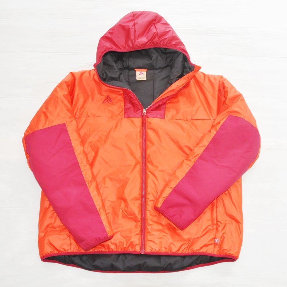 NIKE / ナイキ ACG ONE POINT LOGO PRIMALOFT HOODIE JACKET ORANGE BIG SIZE