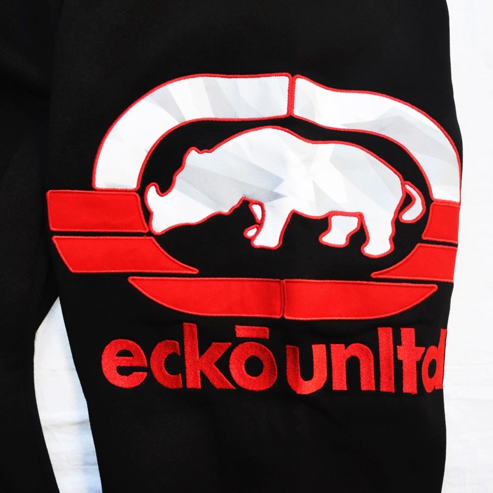 ECKO UNLTD / エコーアンリミテッド BIG PATCH ECKO LOGO SWEAT PANTS BLACK BIG SIZE-3