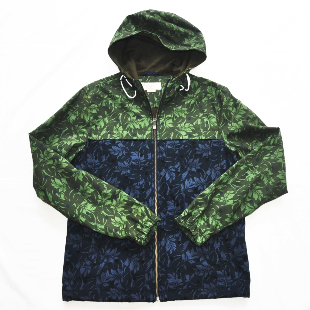 ORIGINAL PENGUIN BY MUSINGWEAR / オリジナル ペンギン バイ マンシングウェア REAL TREE PATTERN FULL ZIP HOODIE JACKET USED