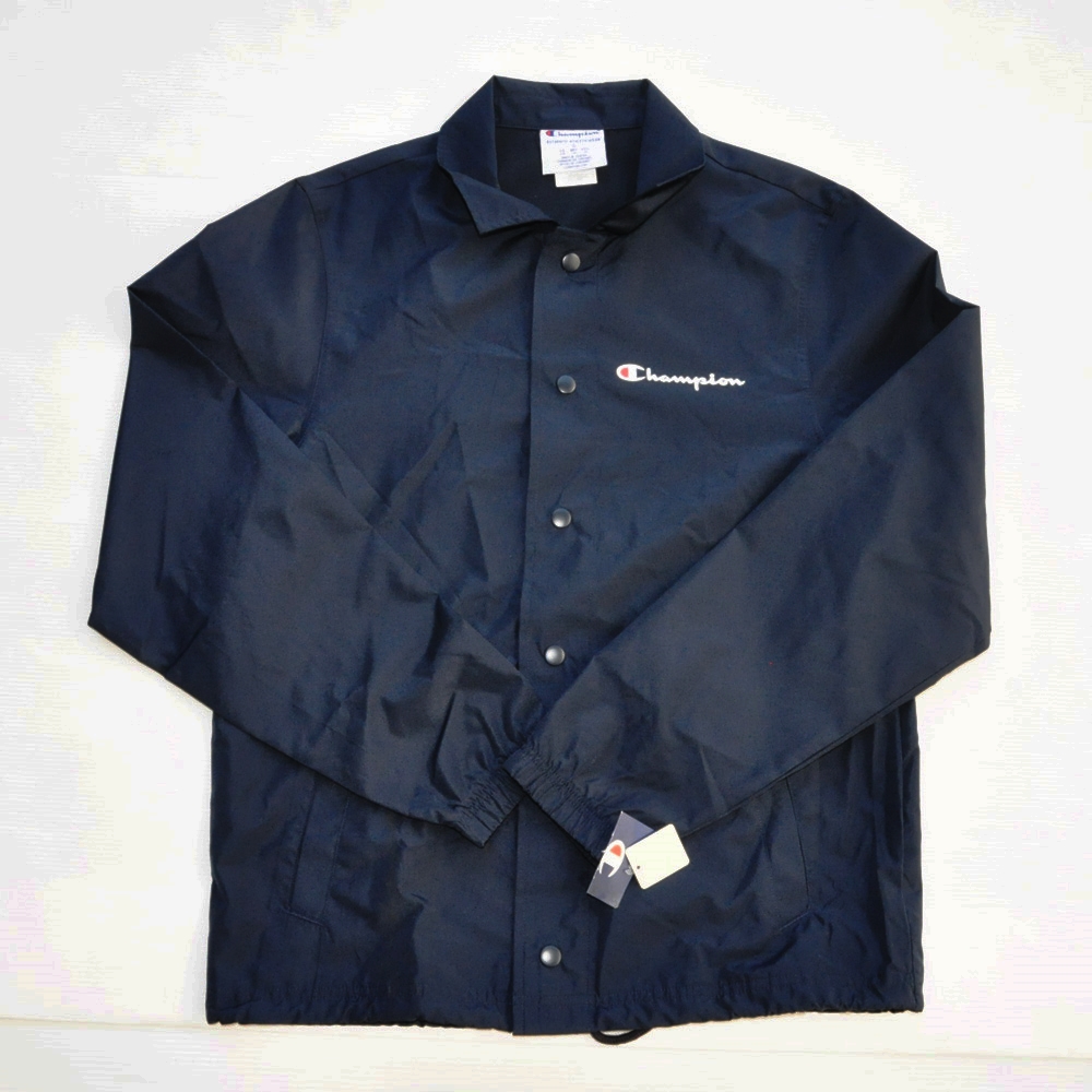 CHAMPION / チャンピオン AUTHENTIC ONE POINT COACH JACKET NAVY