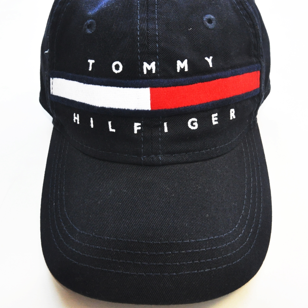 TOMMY HILFIGER /トミーヒルフィガー FLAG LOGO BASEBALL CAP NAVY-2