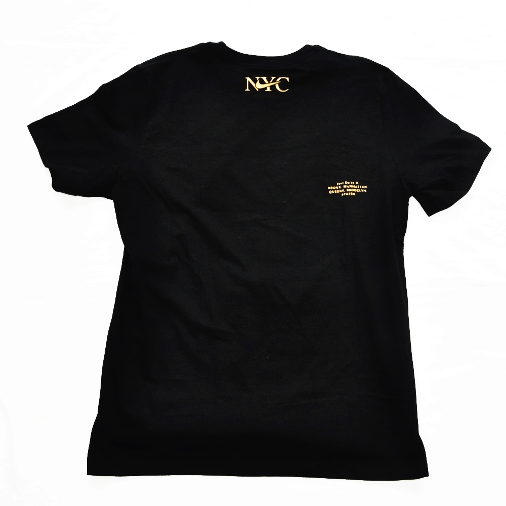 Nike t shirt gold logo sales