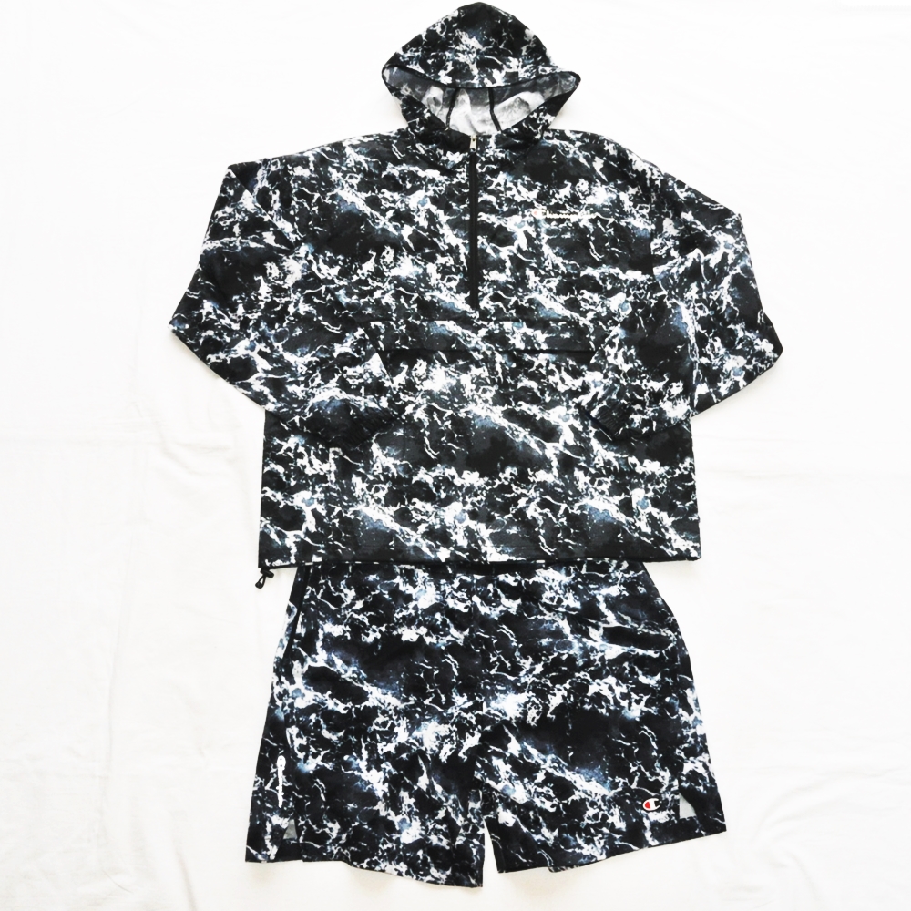 CHAMPION / チャンピオン AUTHENTIC STADIUM PACKABLE & SHORTS TIE DYE SET UP