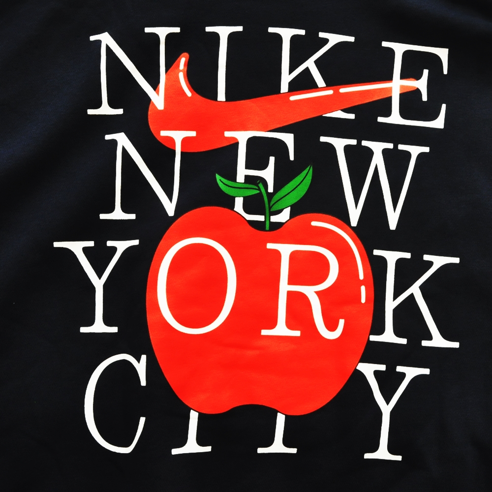 NIKE / ナイキ NYC THE BIG APPLE PULLOVER SWEAT HOODIE NAVY NYC LIMITED BIG SIZE-3