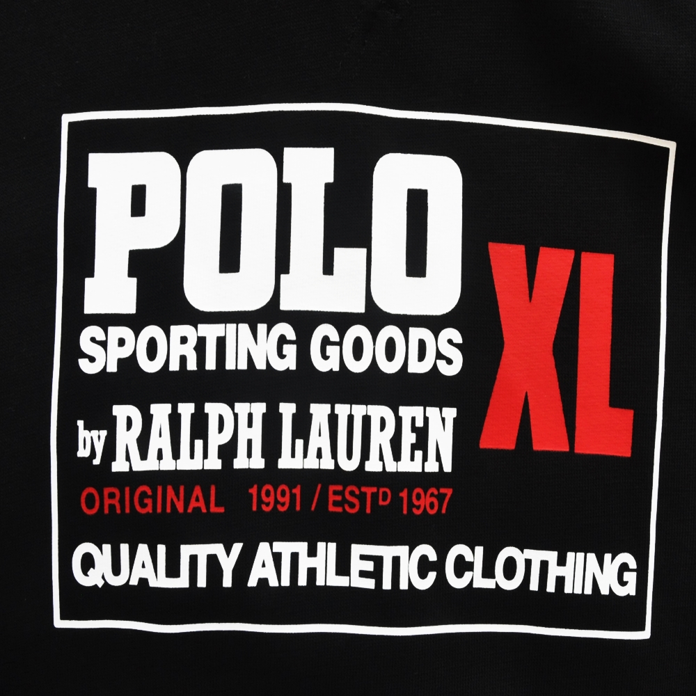 POLO RALPH LAUREN / ポロラルローレン POLO SPORTING GOODS BOX LOGO SWEAT HOODIE BLACK-3